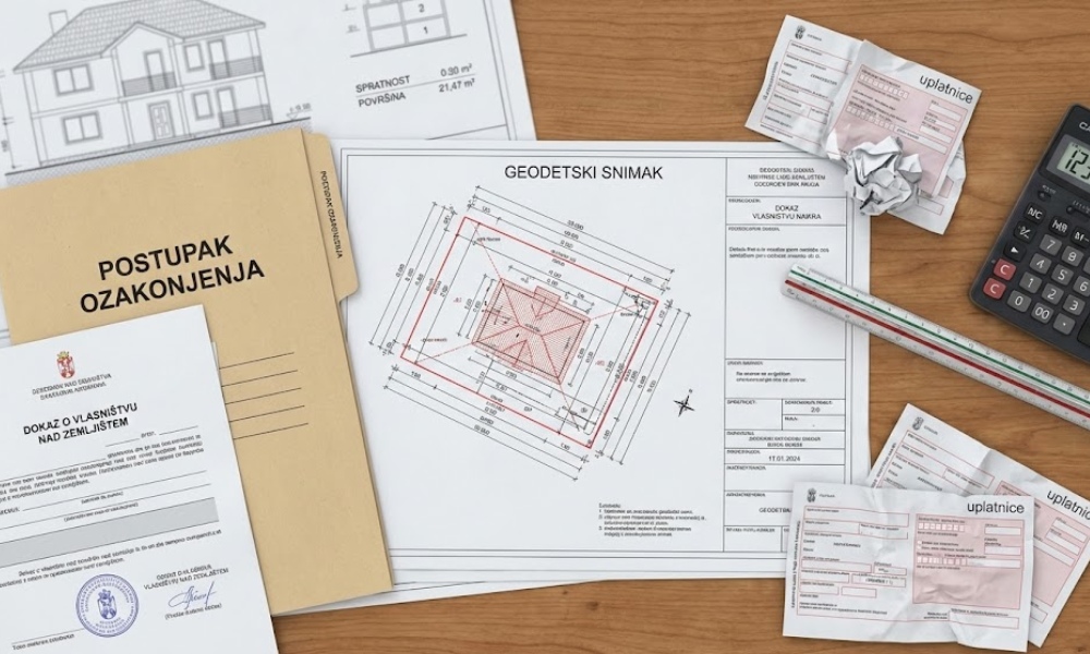 Dokumentacija kod nelegalnih ili delimično legalnih objekata